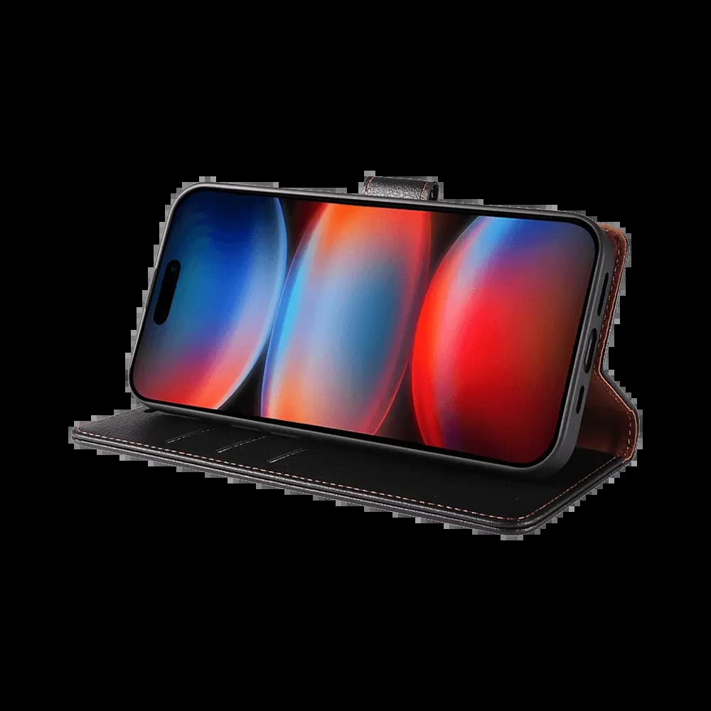 Housse folio anti-RFID iPhone 17 Pro Max – PROTECT IP011 Noir - Vue 5