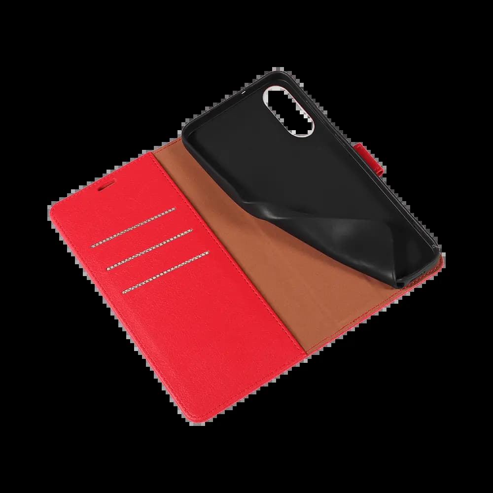 Housse folio anti-RFID Samsung Galaxy S25 Edge – PROTECT IP011 Rouge - Vue 4