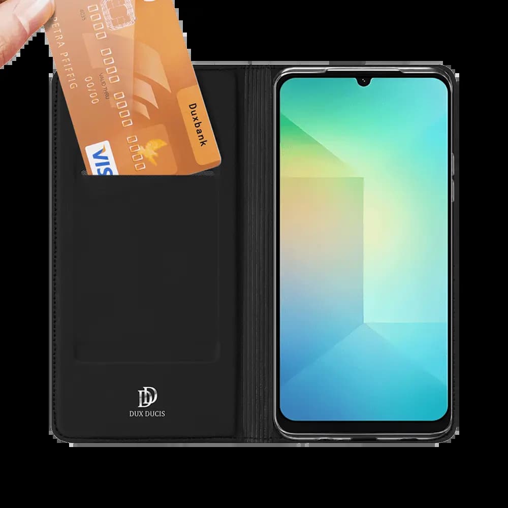 Housse folio Samsung Galaxy A07 porte-carte – Dux Ducis Skin Pro Bleu - Vue 3