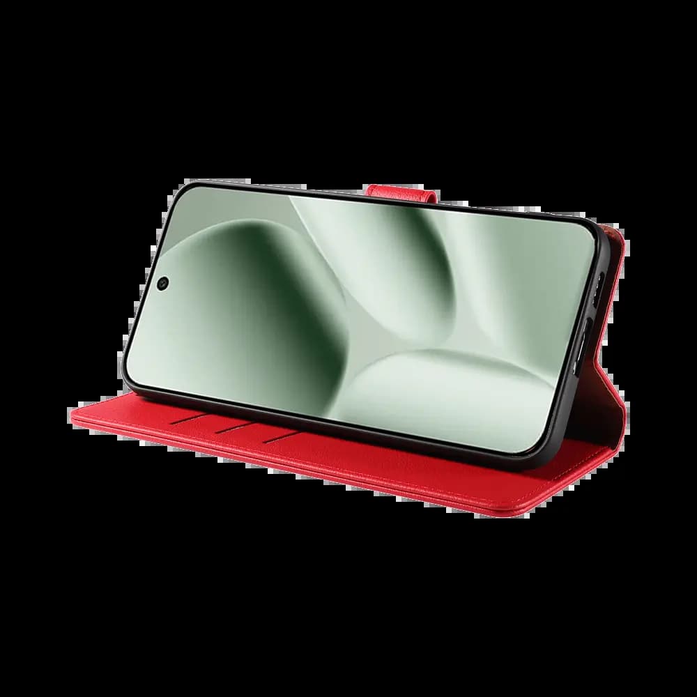 Housse folio anti-RFID compatible Google Pixel 9 Pro XL / 10 Pro XL PROTECT IP011 Rouge - Vue 5