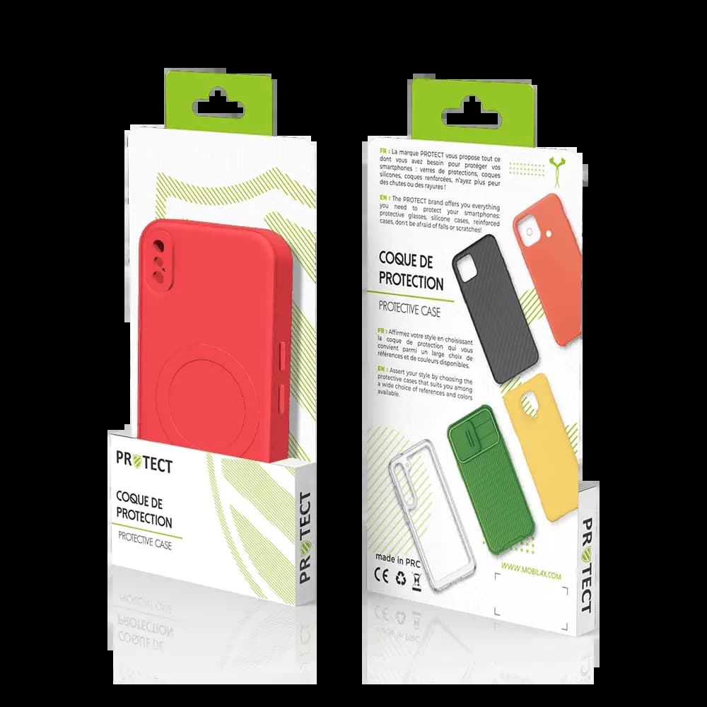 Coque de Protection PROTECT pour Apple iPhone X & iPhone XS MagSafe Rouge - Vue 3