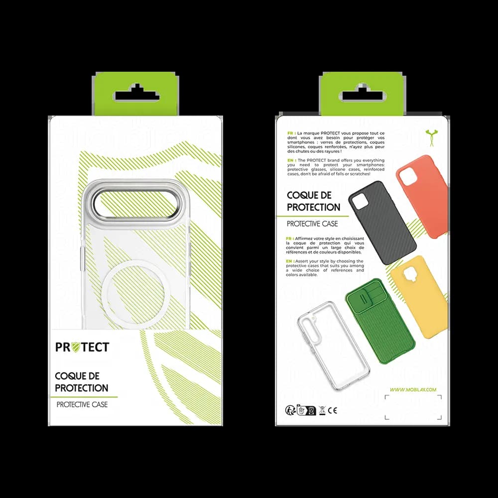 Coque MagSafe antichoc iPhone Air – PROTECT MS01 Blanc - Vue 2