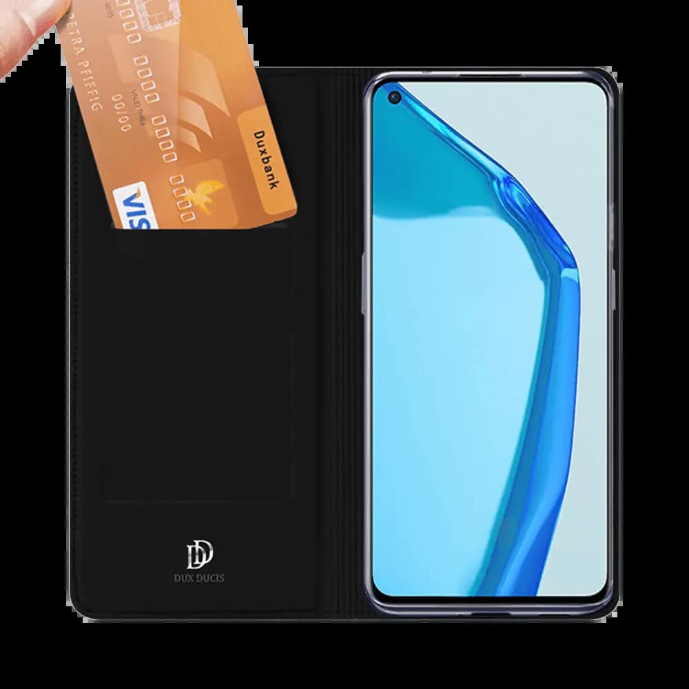 Housse folio OnePlus 9 porte-carte – Dux Ducis Skin Pro Noir - Vue 2