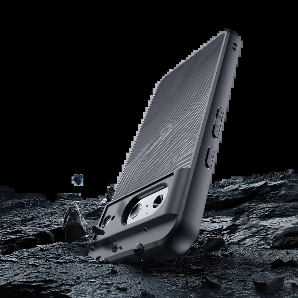 Coque anti-chocs finition mate Google Pixel 8 - Dux Ducis Aimo Noir - Vue 4