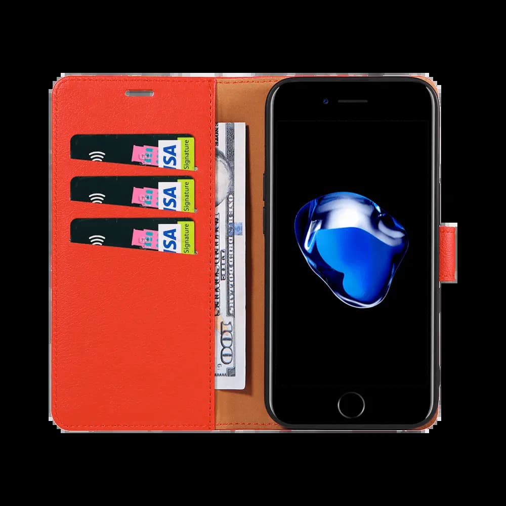 Housse folio anti-RFID iPhone 6 / 6S – PROTECT IP011 Rouge - Vue 2