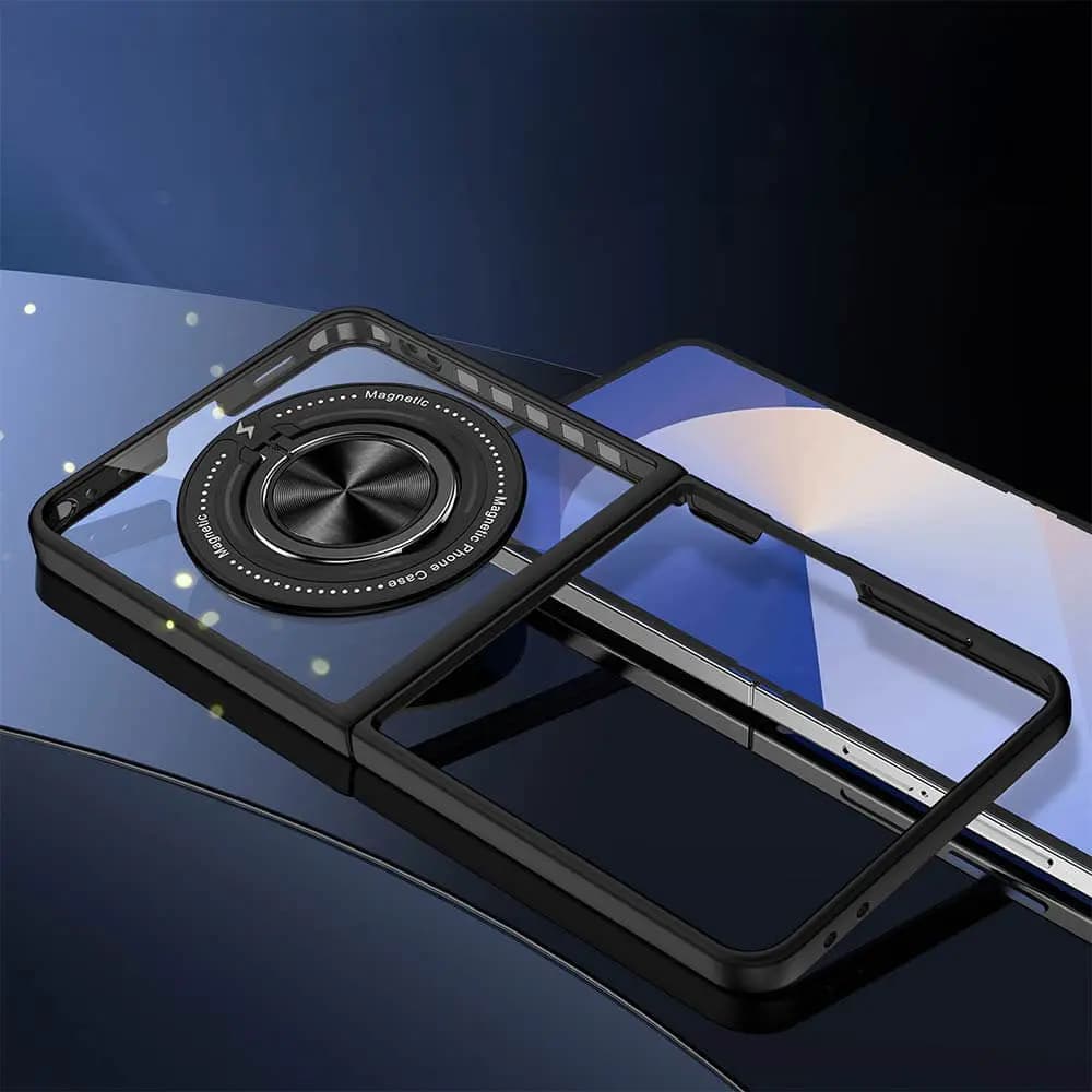 Coque de Protection Magnétique avec Bague 360° Z-FL3 Samsung Galaxy Z Flip 7 5G Noir - Vue 2