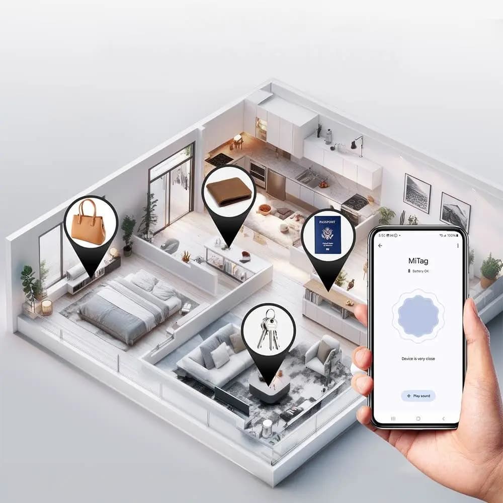 Traceur GPS format carte MILI MiCard Pro pour Android - ultra-fin Noir - Vue 4