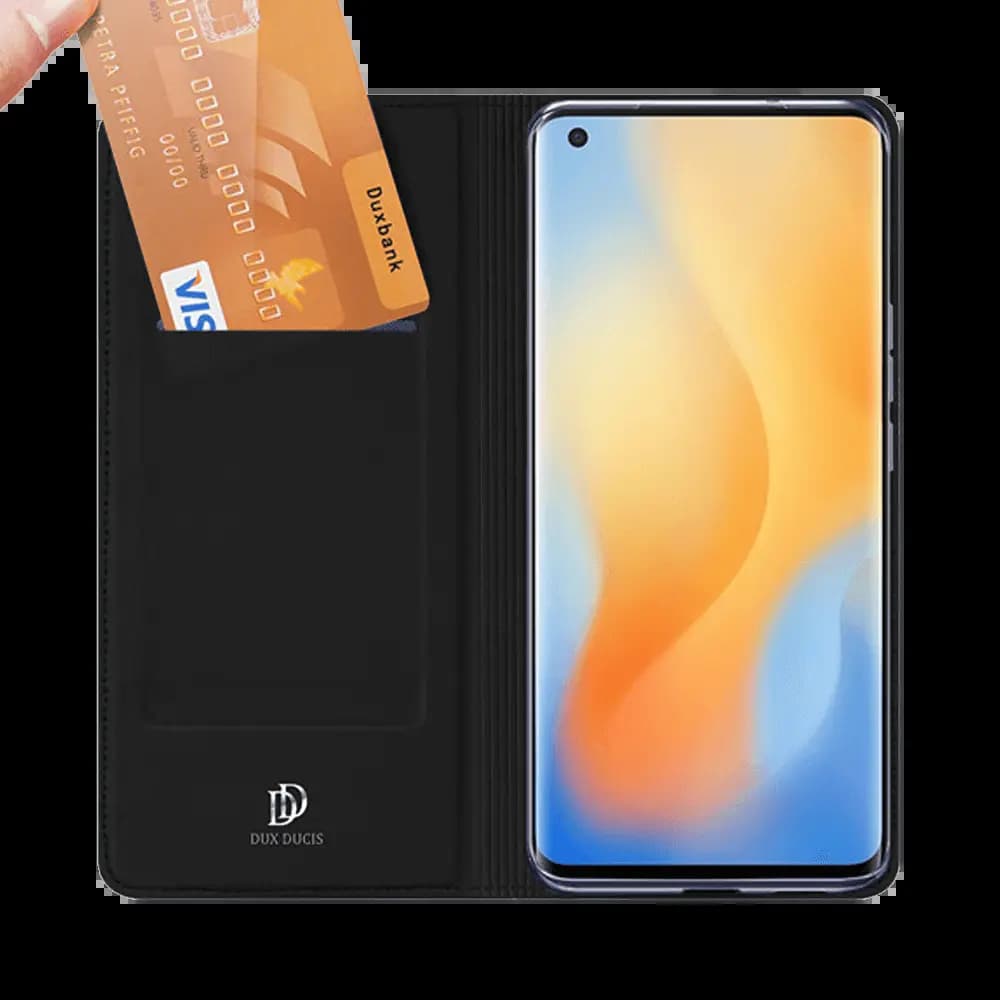 Housse folio Vivo X51 porte-carte – Dux Ducis Skin Pro Noir - Vue 2