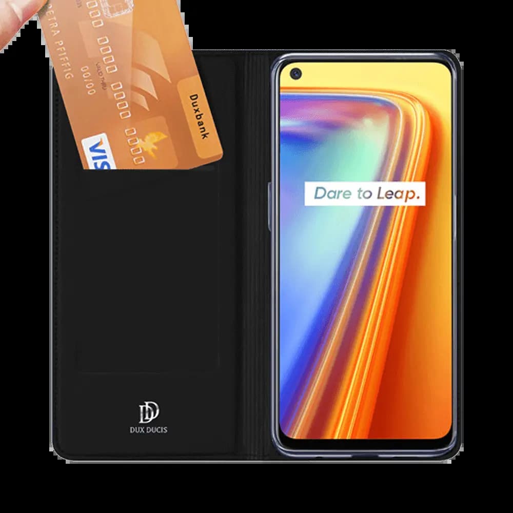 Housse folio Realme 7 porte-carte – Dux Ducis Skin Pro Noir - Vue 2