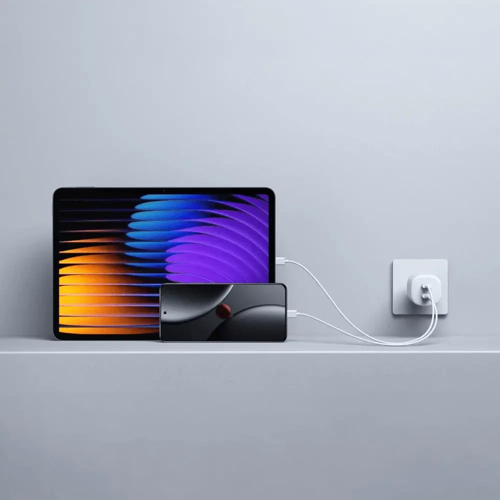 Chargeur secteur GaN Xiaomi 2x USB-C 45W - Blanc - Vue 2