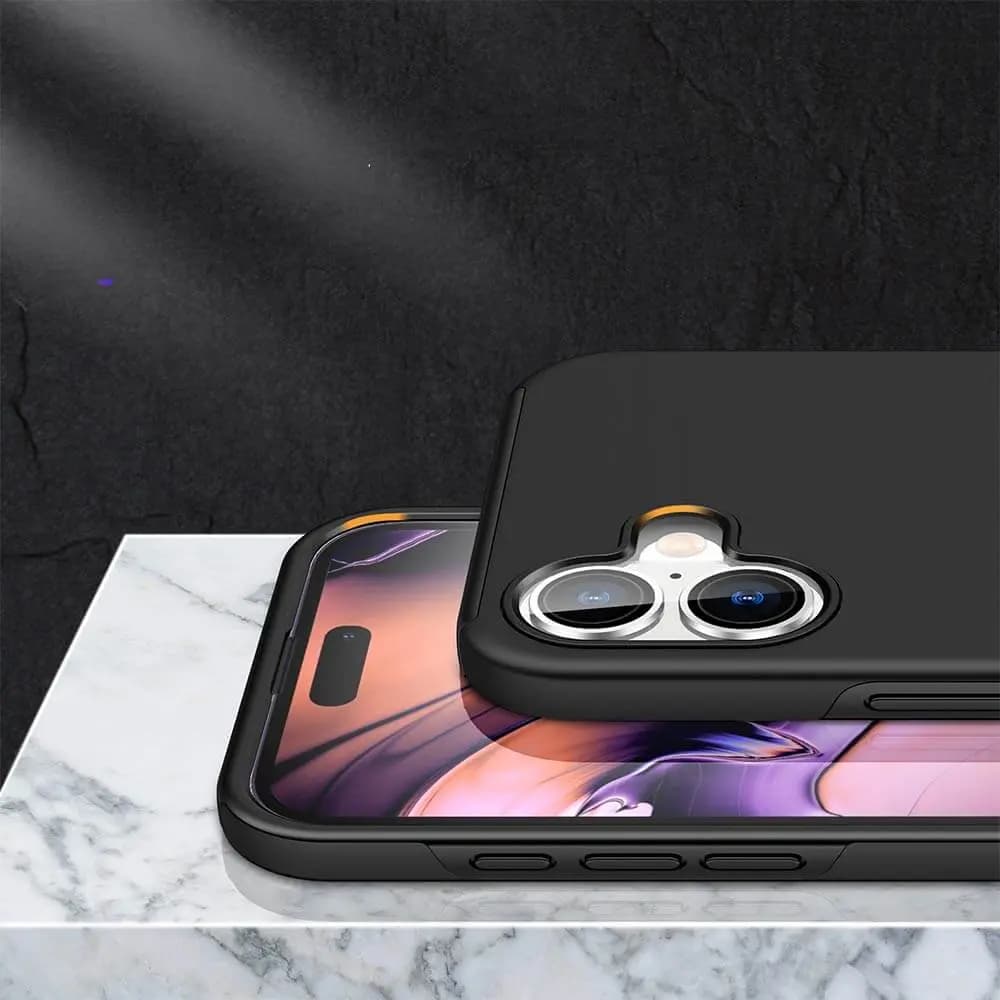 Coque de protection iPhone 16 avec anneau rotatif – PROTECT IE013 Noir - Vue 6