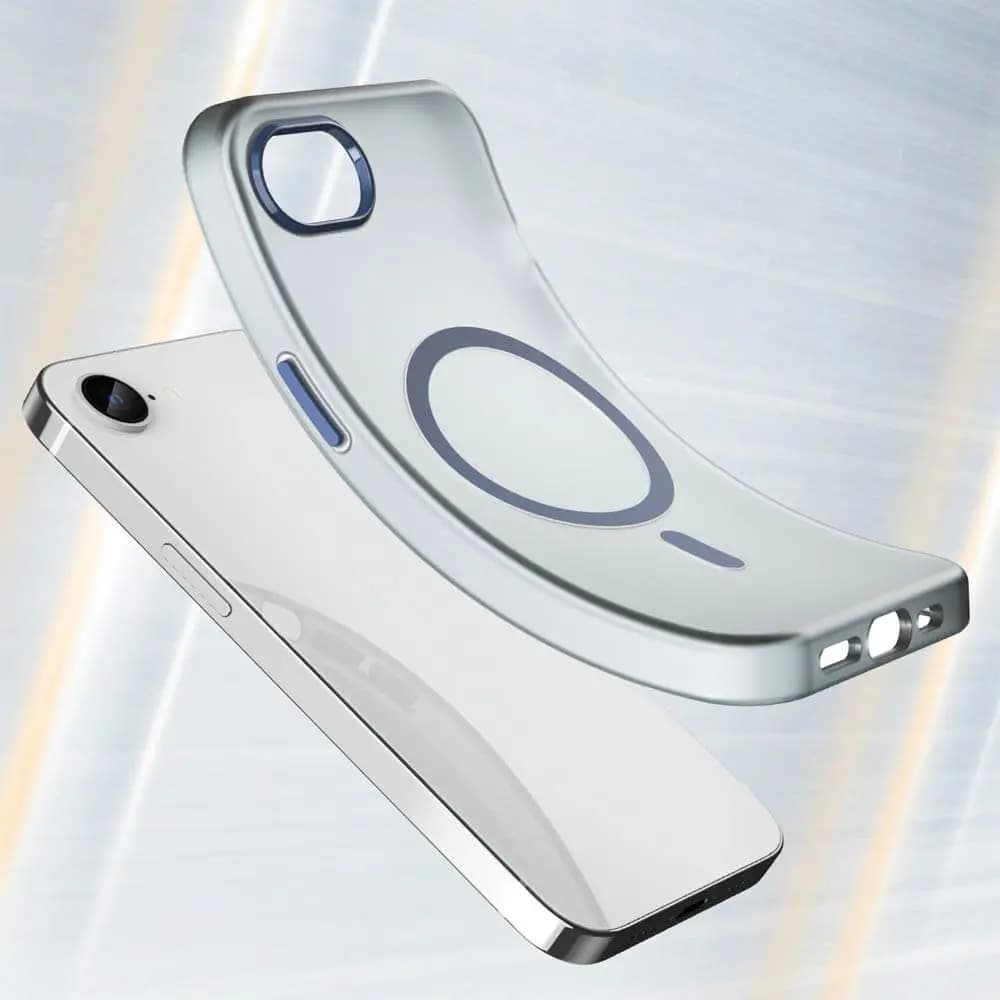 Coque MagSafe iPhone 16e / iPhone 17e bi-matière – PROTECT MF-006 Bleu Marine - Vue 2