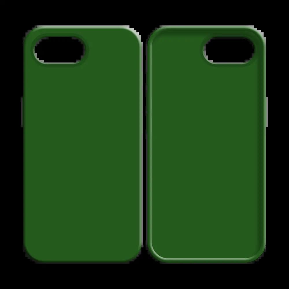 Coque silicone iPhone 16e / iPhone 17e - Vert Foncé - Vue 2