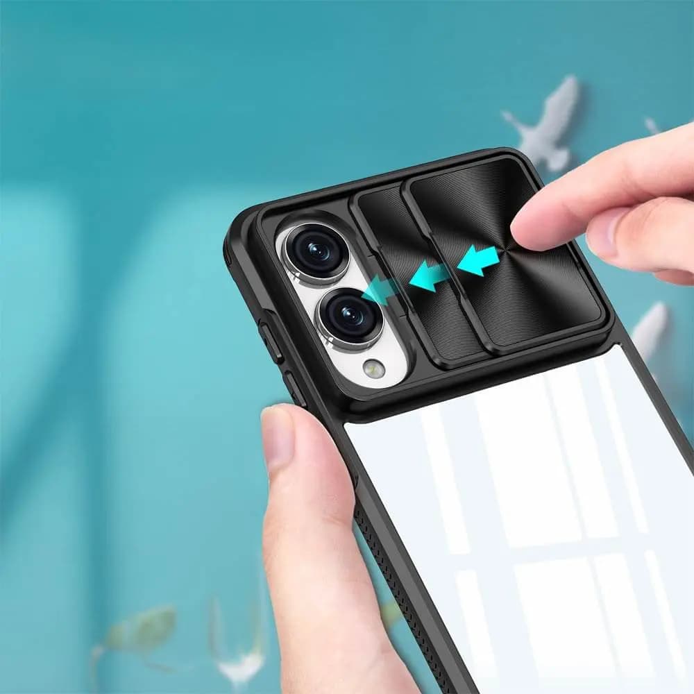 Coque avec cache caméra – Samsung Galaxy S25 Edge – PROTECT IE027 Noir - Vue 3