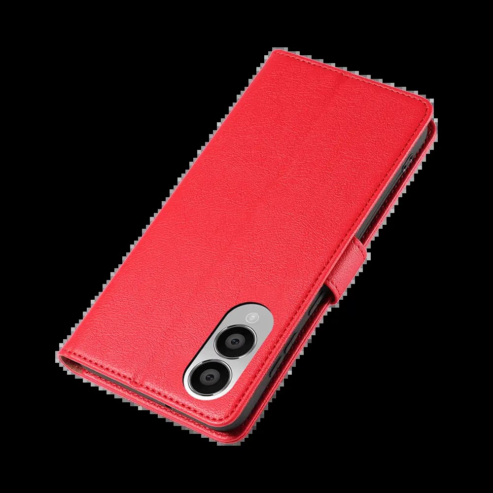Housse folio anti-RFID Samsung Galaxy S25 Edge – PROTECT IP011 Rouge - Vue 6