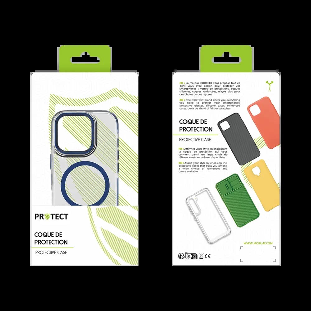 Coque MagSafe antichoc iPhone 16 – PROTECT MS01 Bleu - Vue 2