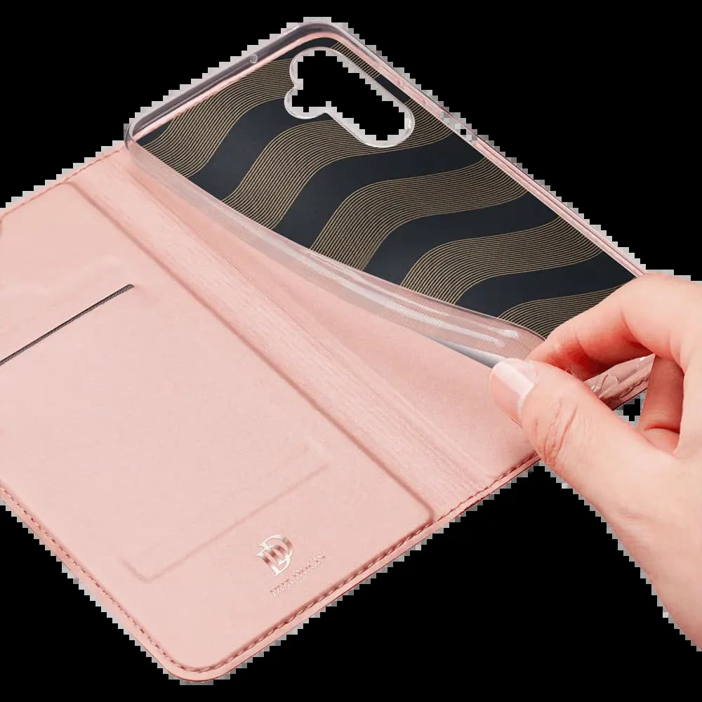 Housse folio MagSafe Samsung Galaxy A15 – Dux Ducis Skin X Pro Bleu - Vue 5