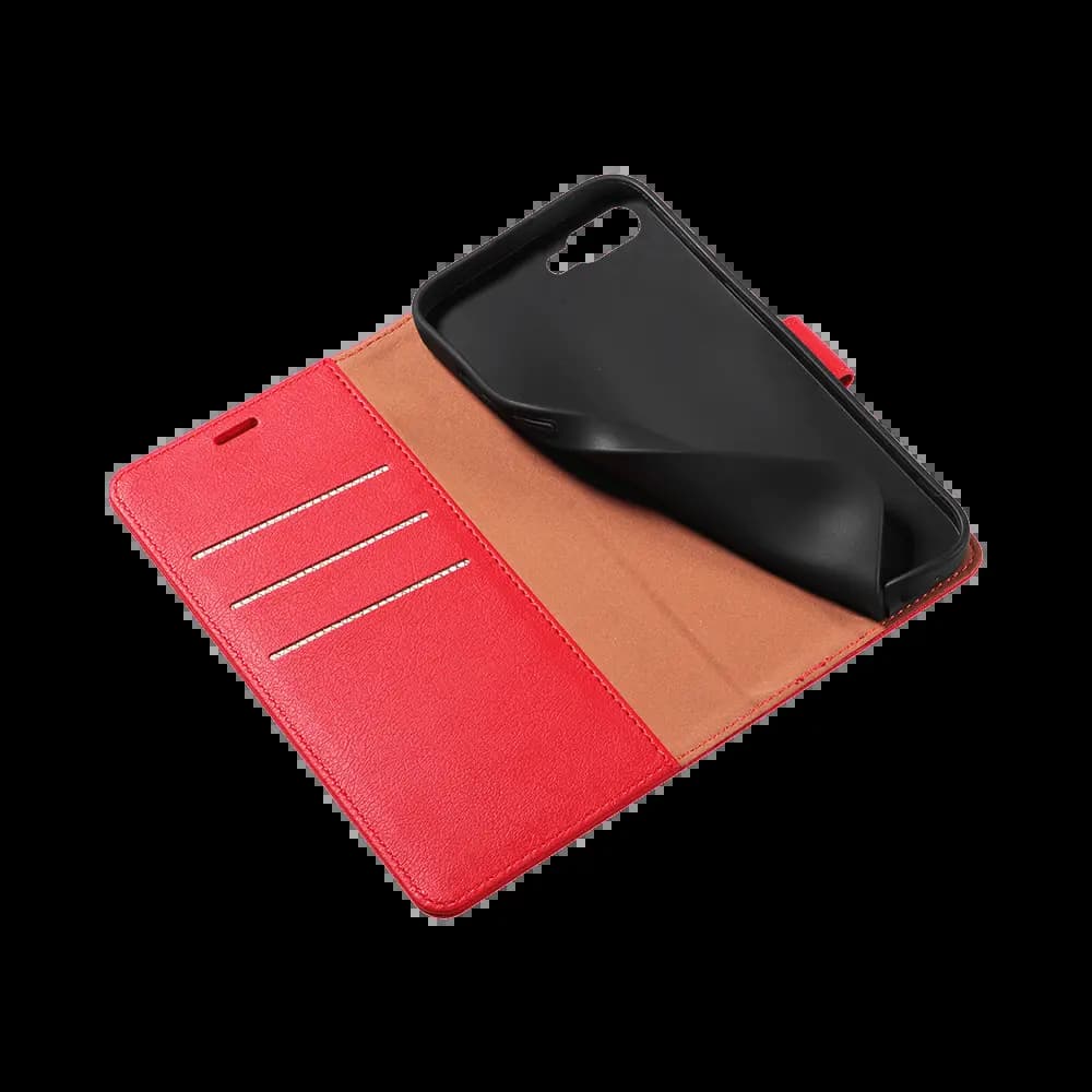 Housse folio anti-RFID iPhone 7 Plus / 8 Plus – PROTECT IP011 Rouge - Vue 4