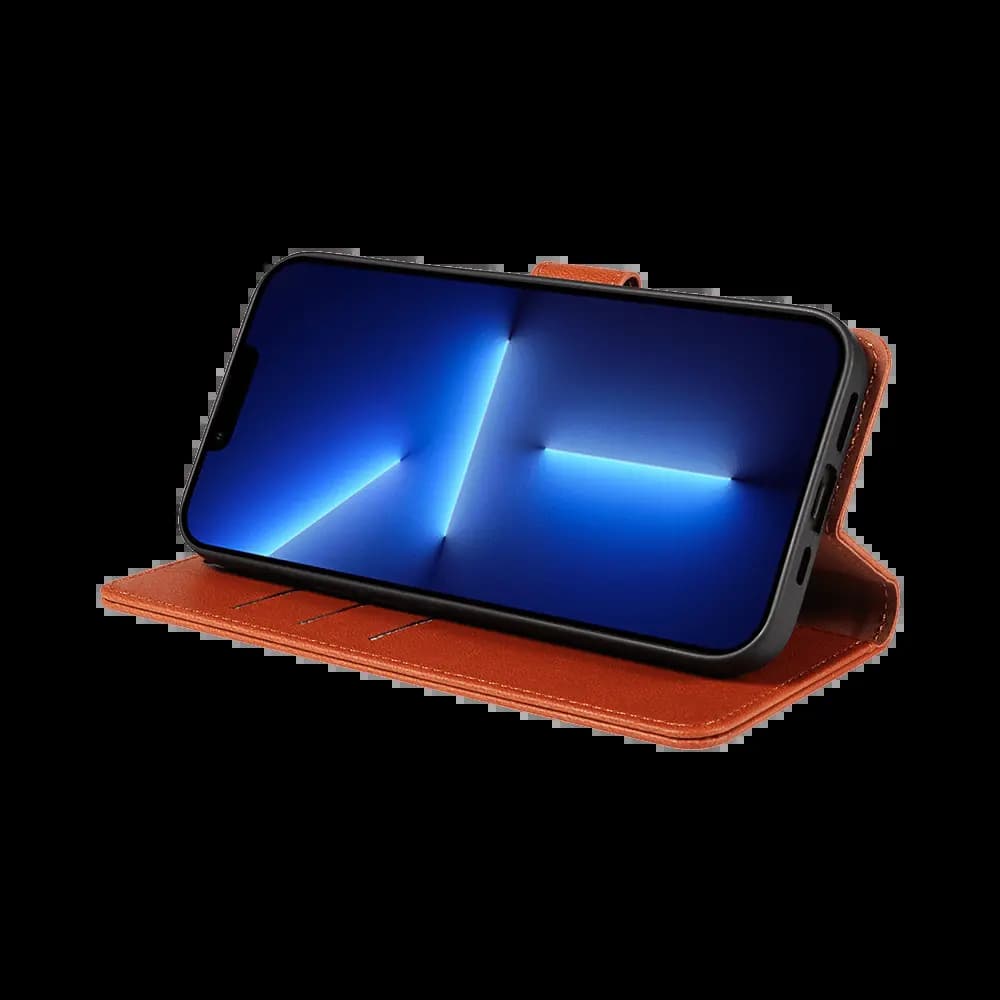 Housse folio anti-RFID iPhone 11 Pro Max – PROTECT IP011 Marron - Vue 5