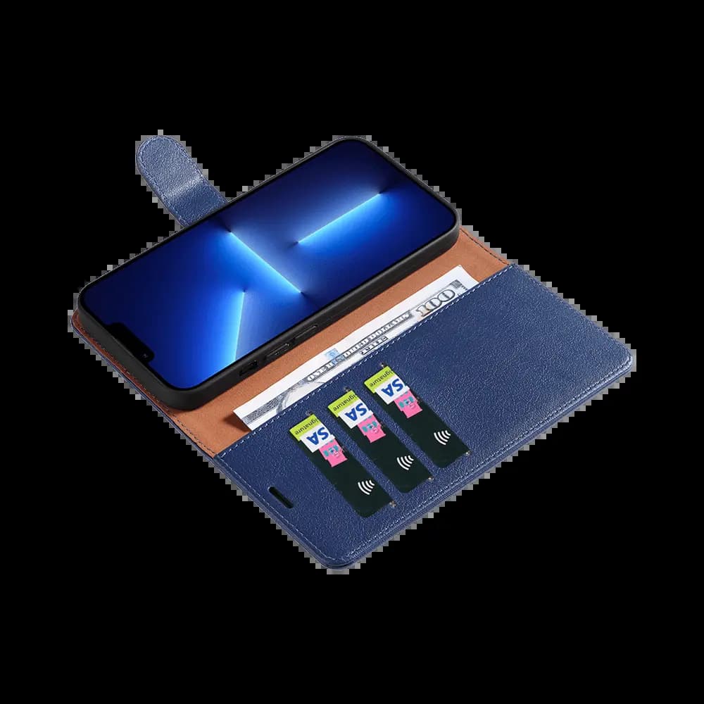 Housse folio anti-RFID iPhone 11 Pro – PROTECT IP011 Rouge - Vue 3