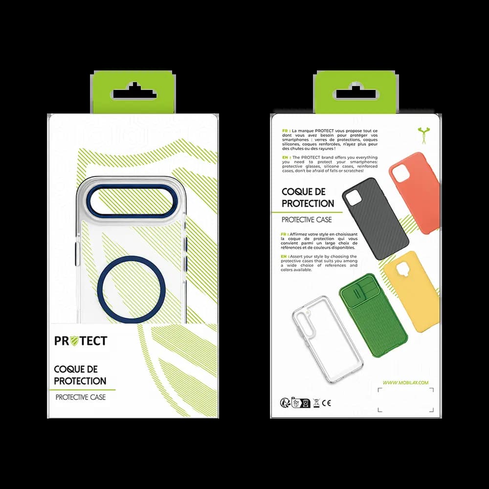 Coque MagSafe antichoc iPhone Air – PROTECT MS01 Bleu - Vue 2