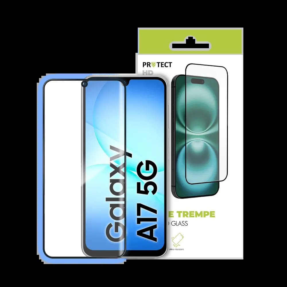 Verre trempé Samsung Galaxy A17 5G - protection écran 9H - PROTECT Transparent - Vue 3