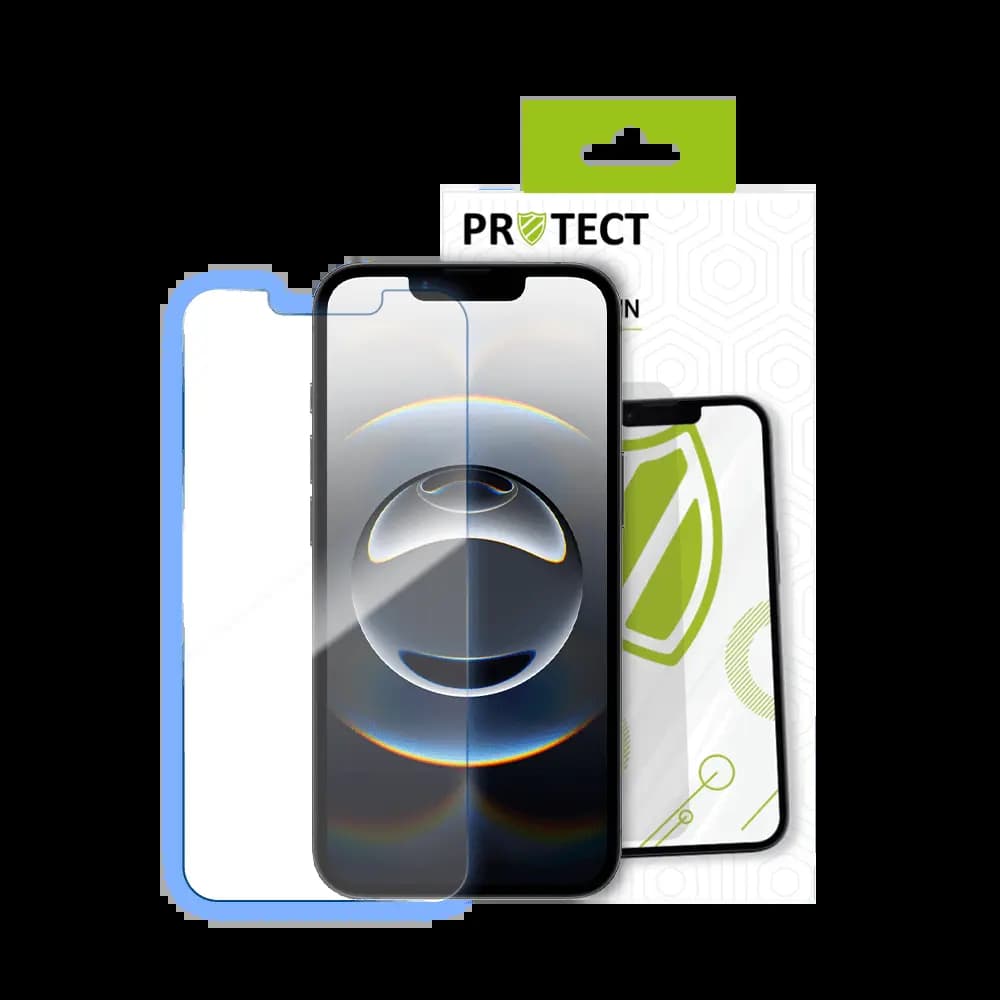 Verre trempé iPhone 13 / 13 Pro / 14 / 16e / 17e protection écran 9H – PROTECT Transparent - Vue 2