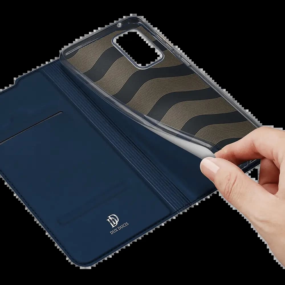 Housse folio Samsung Galaxy S20 FE porte-carte – Dux Ducis Skin Pro Bleu - Vue 5