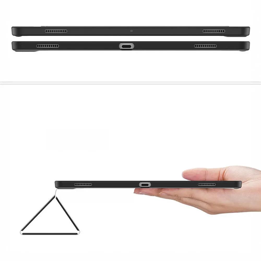 Housse folio Samsung Galaxy Tab S9 Ultra avec dos transparent & porte-stylet - Dux Ducis Toby Bleu - Vue 5