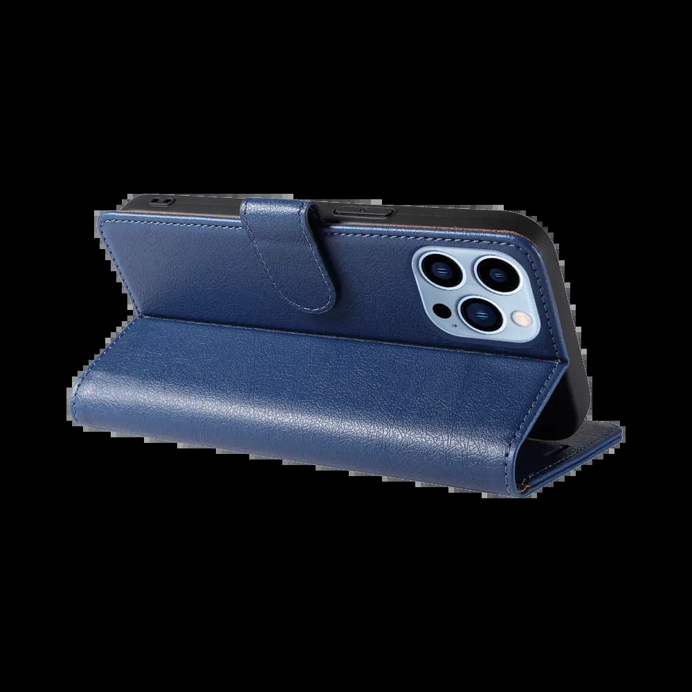 Housse folio anti-RFID iPhone 13 Pro Max – PROTECT IP011 Bleu Marine - Vue 2