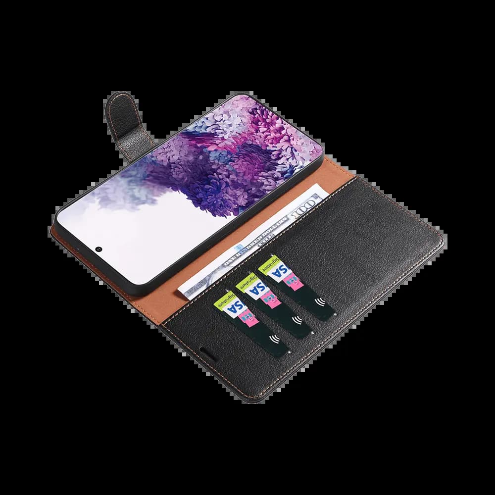 Housse folio anti-RFID Samsung Galaxy S20 FE – PROTECT IP011 Noir - Vue 3