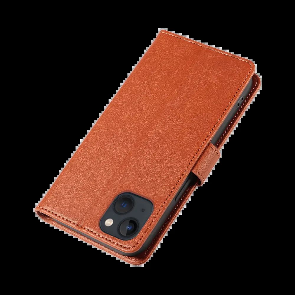 Housse folio anti-RFID iPhone 13 – PROTECT IP011 Marron - Vue 6