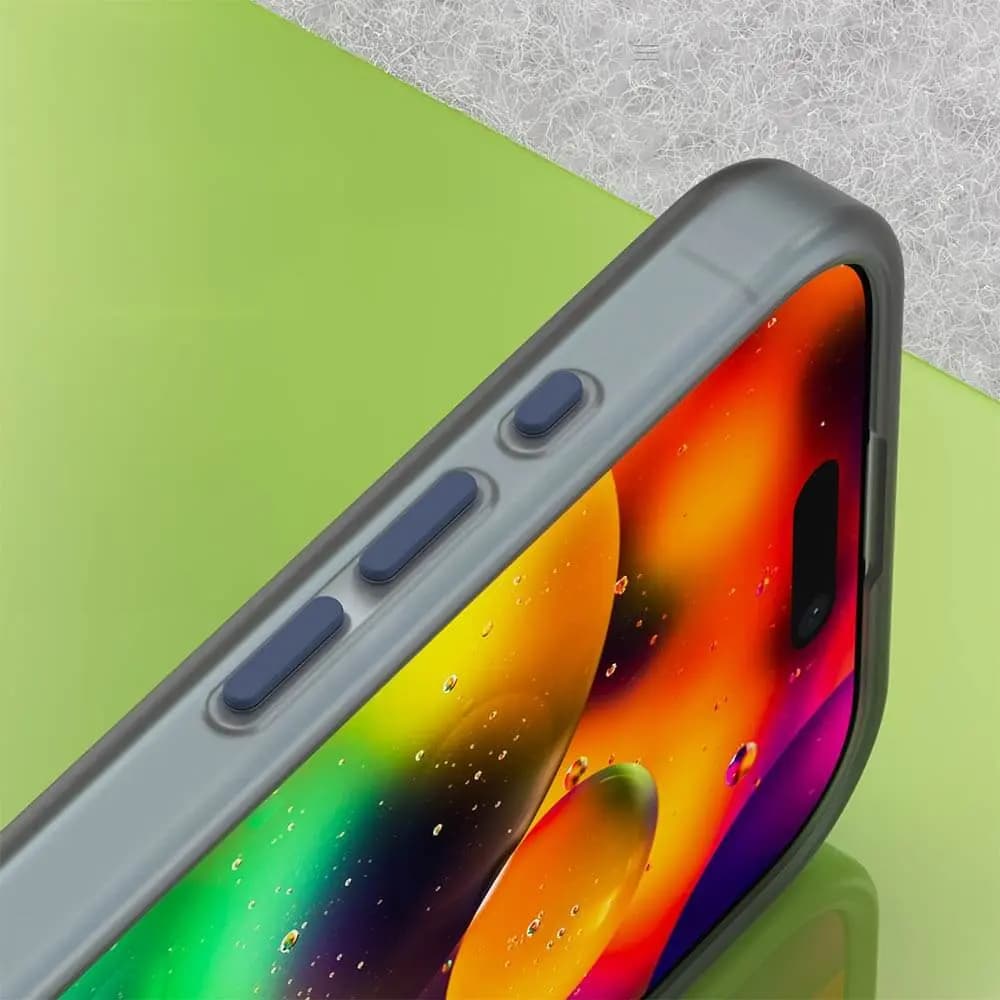 Coque MagSafe bi-matière – iPhone 17 – PROTECT MF-006 Bleu Marine - Vue 3