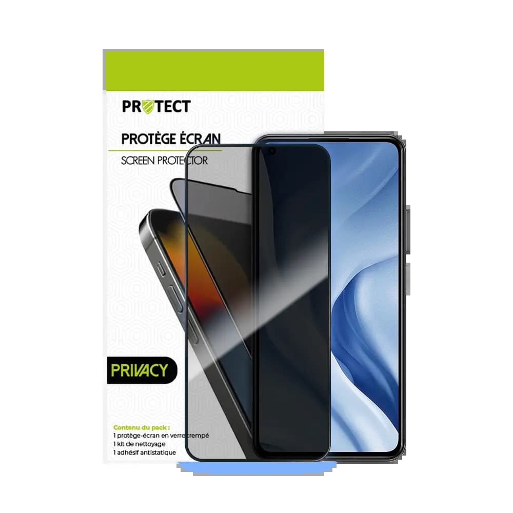 Verre trempé anti-espions 9H – Xiaomi Mi 11 Lite 5G – PROTECT Transparent - Vue 2