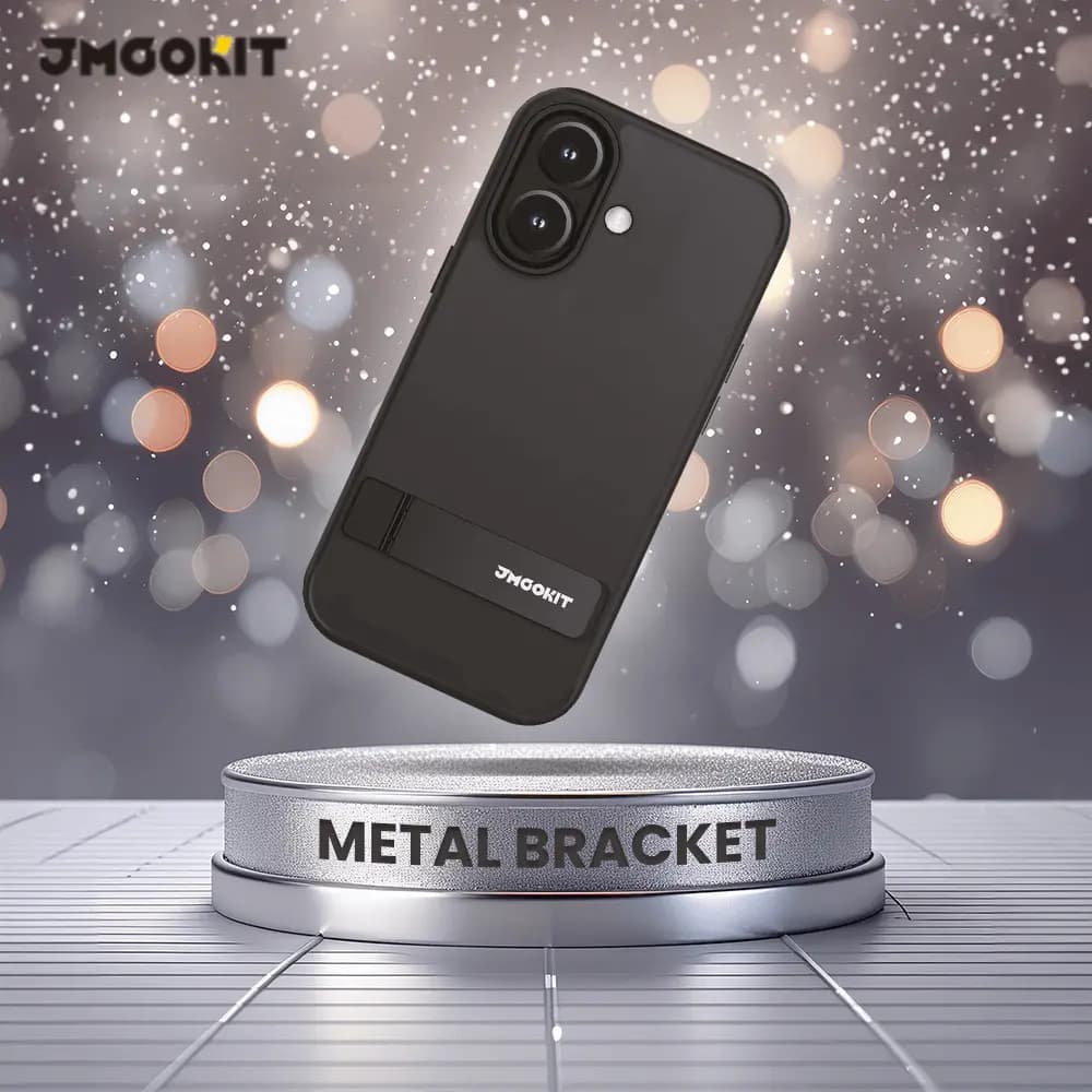 Coque de Protection Metal Bracket JMGOKIT pour Apple iPhone 17 Noir - Vue 2