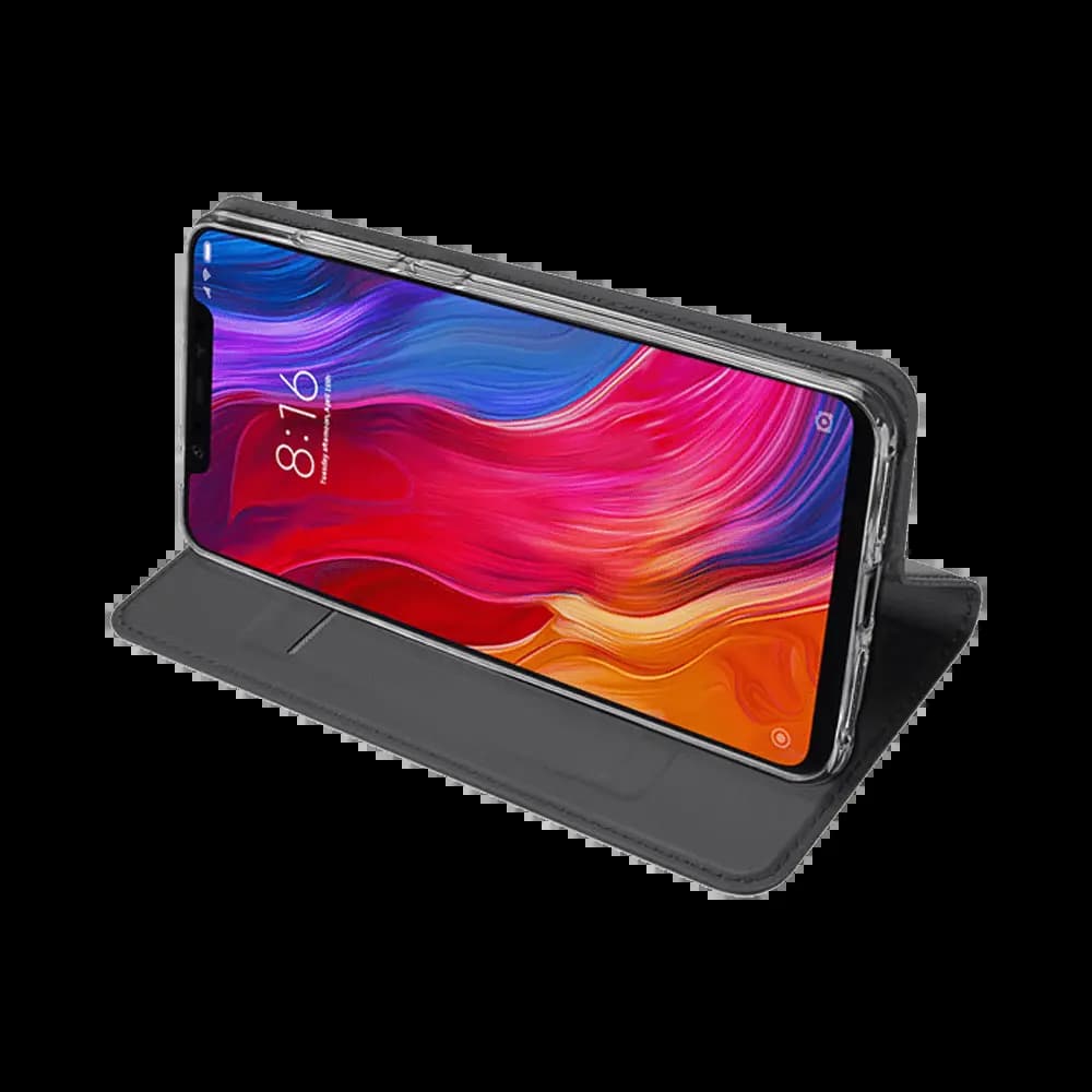 Housse folio Xiaomi Mi 8 porte-carte – Dux Ducis Skin Pro Noir - Vue 4