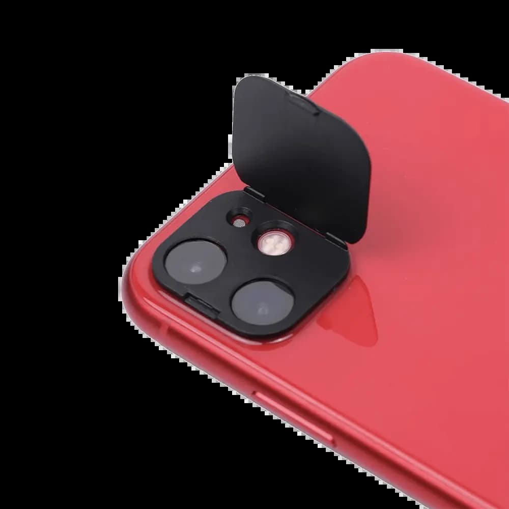 Protection Lentille avec Cache Camera iPhone 11 Noir - Vue 18