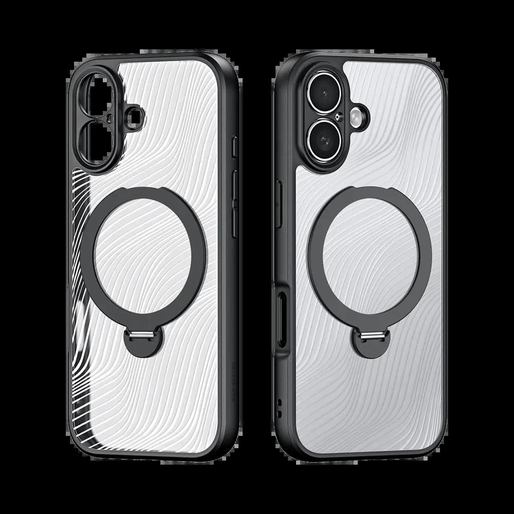 Coque MagSafe avec support – iPhone 17 – Dux Ducis Aimo Mag Noir - Vue 2