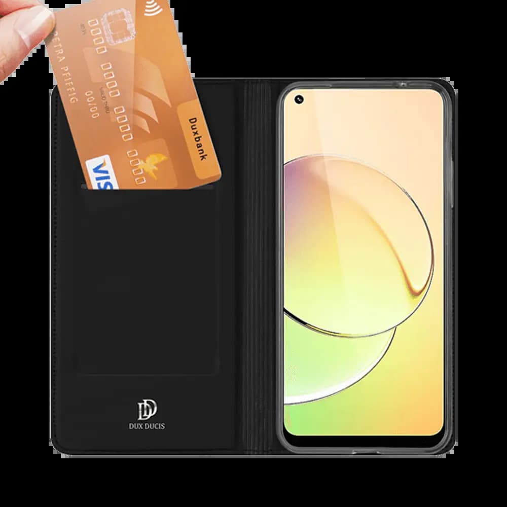 Housse folio Realme 10 4G porte-carte – Dux Ducis Skin Pro Noir - Vue 3