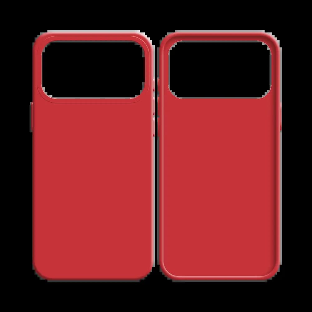 Coque silicone iPhone 17 Pro Max - Rouge - Vue 2
