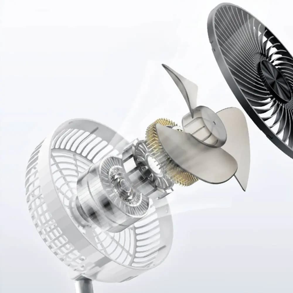 Ventilateur sur Pied Yesido Pliable et Ajustable (avec Télécommande) Blanc - Vue 29