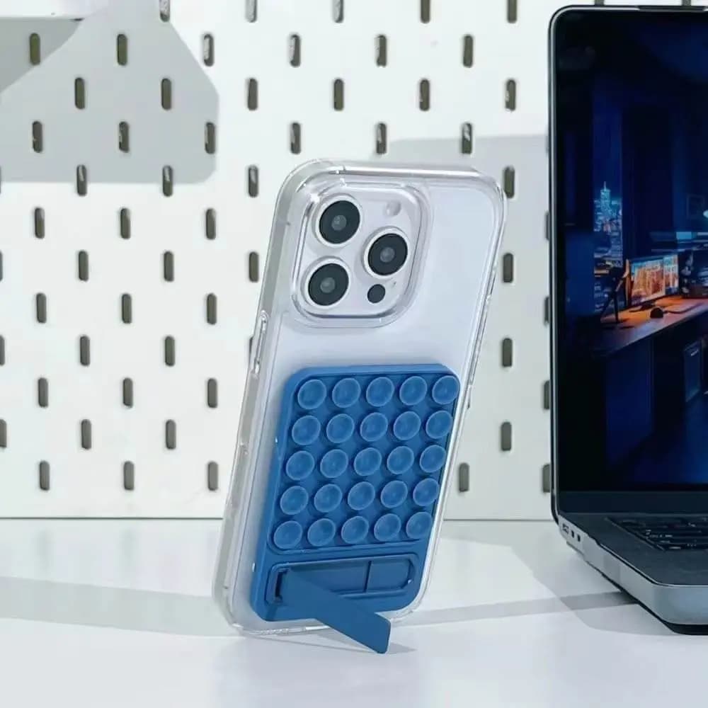 Support Ventouse Silicone avec Pied Intégré Violet - Vue 2