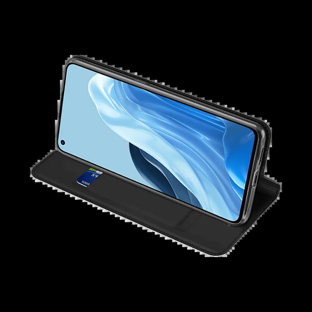 Housse folio OPPO Reno7 Pro 5G porte-carte – Dux Ducis Skin Pro Bleu - Vue 4