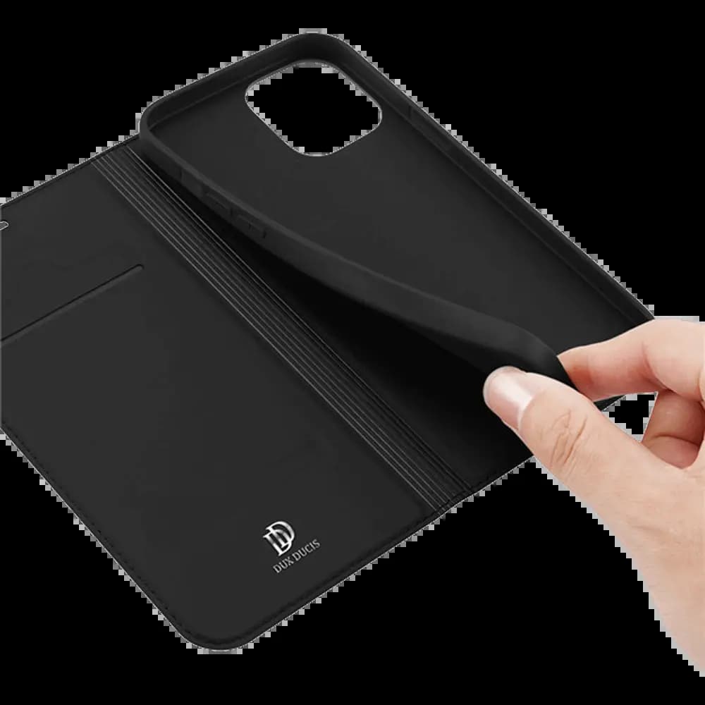Housse folio iPhone 12 / 12 Pro porte-carte – Dux Ducis Skin Pro Noir - Vue 5