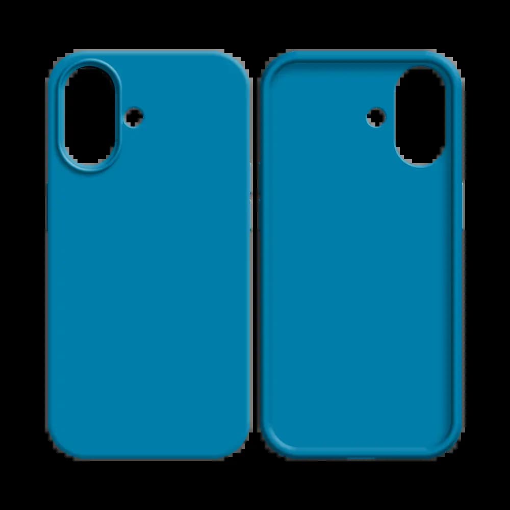 Coque silicone iPhone 16 Plus - Bleu Ciel - Vue 2