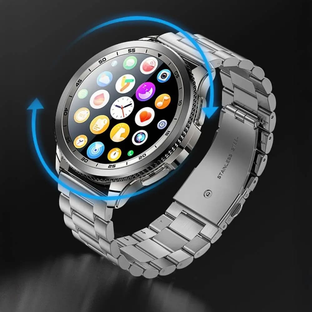 Montre connectée AMOLED appels Bluetooth – Yesido IO34 Argent - Vue 5