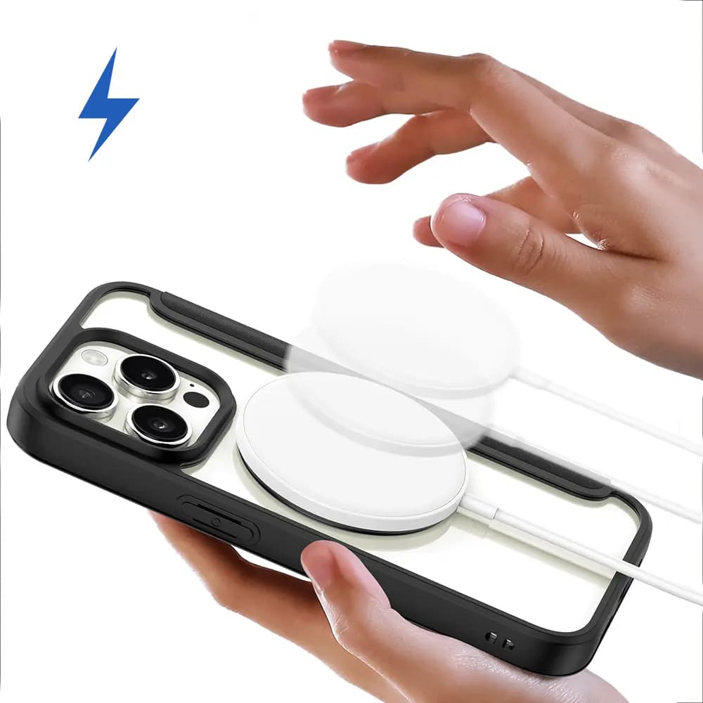 Housse folio MagSafe iPhone 15 Pro – Dux Ducis Skin X Pro Noir - Vue 3