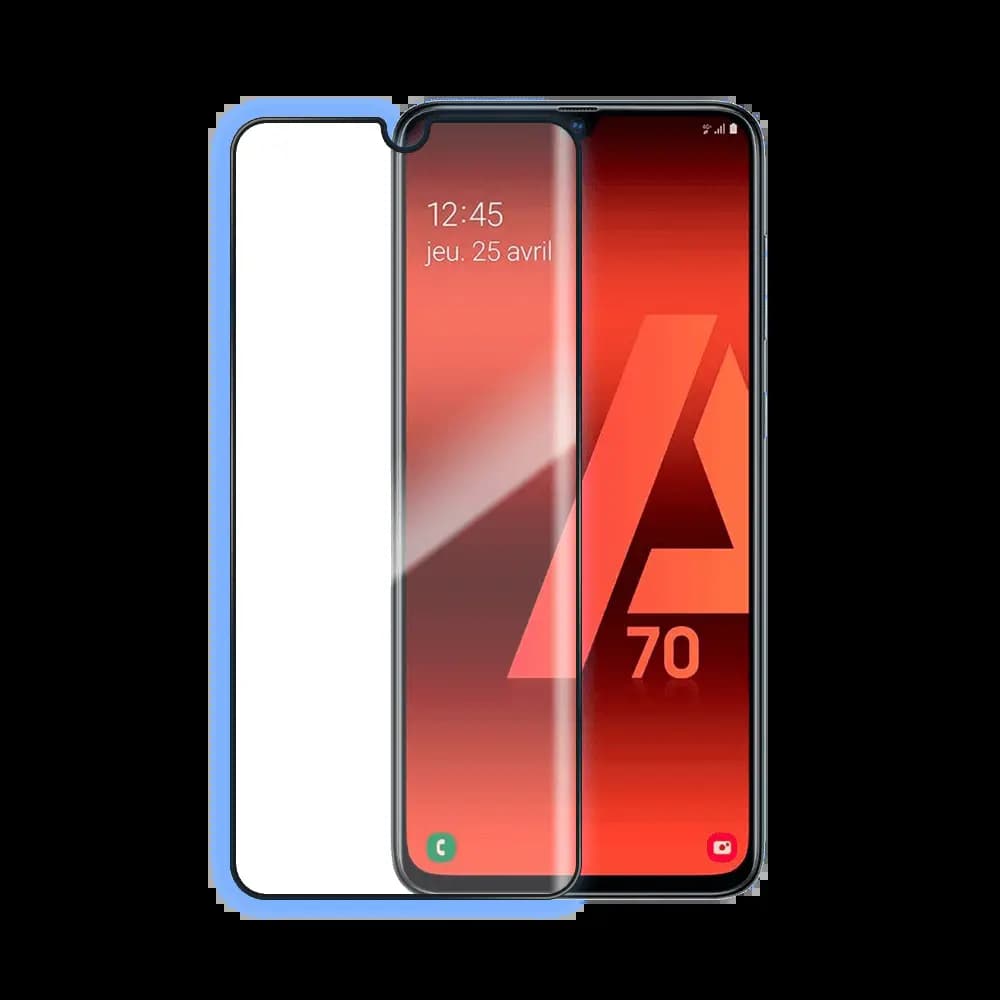 Verre trempé intégral 5D 9H – protection écran Samsung Galaxy A70 – PROTECT Noir