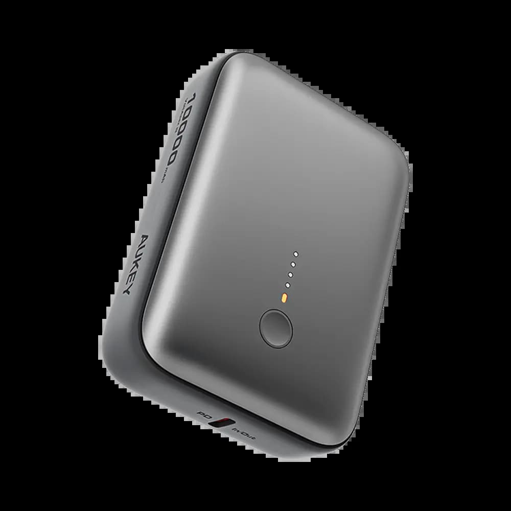 Batterie externe Aukey 10000mAh 22.5W avec ports USB-C et USB-A - Gris - Vue 3