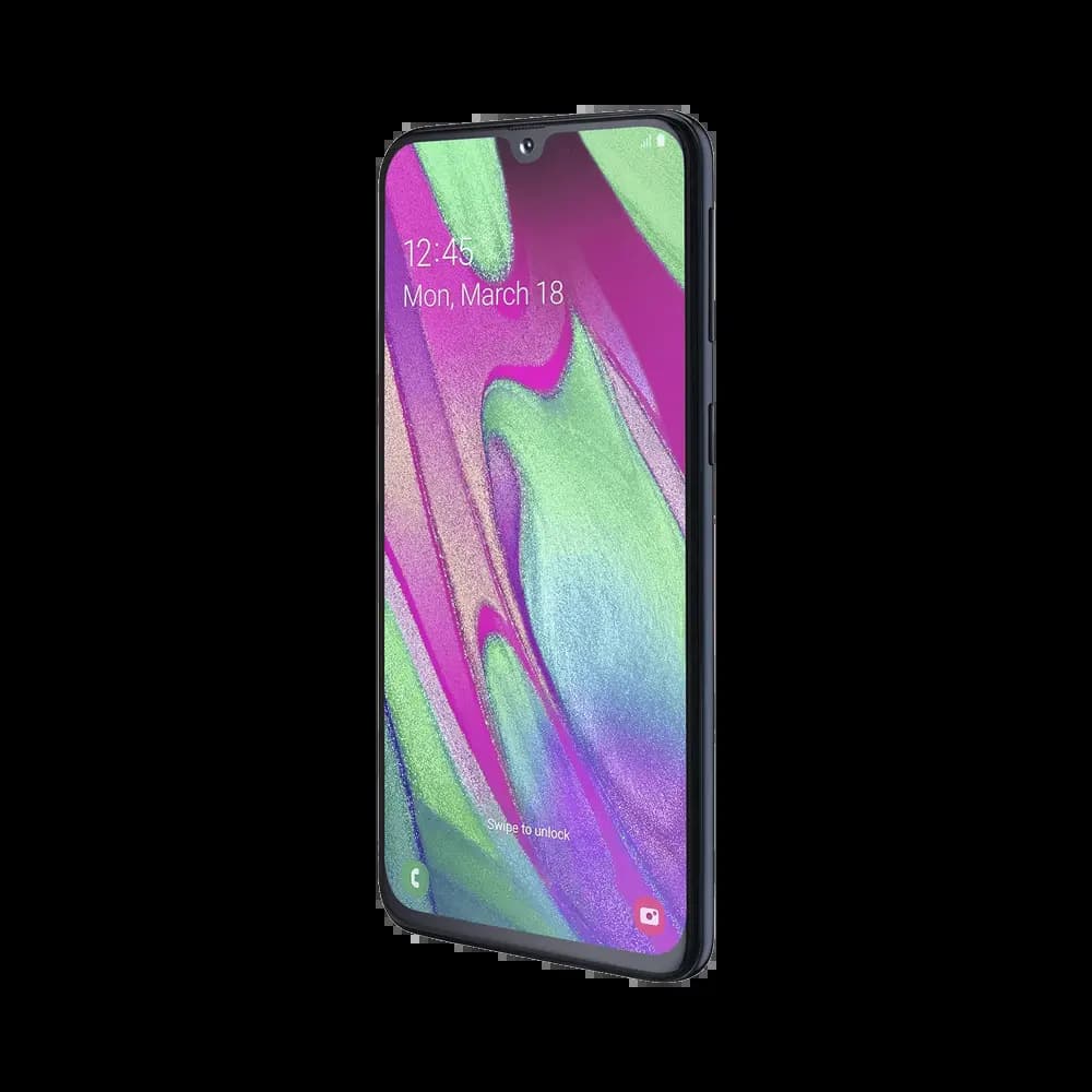 Smartphone occasion Samsung Galaxy A40 64Go - Noir - Vue 4